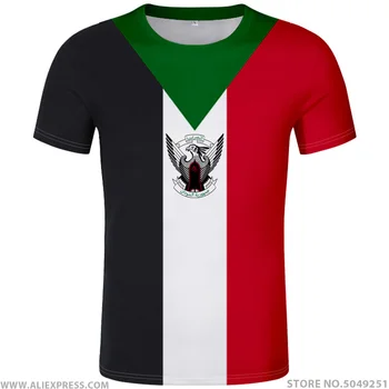 SUDAN t shirt diy brezplačno meri ime število sdn T-Shirt narod zastavo islama sd sudanske arabski arabske države (tiskanje fotografij oblačila