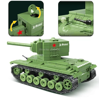 Svetovni Vojni Tank KV 2 Težki Tank Panzer Vojaške ww2 Vojske, Sovjetski Vojak, Minifis Orožje Gradnik Igrače Fot Otroci Darilo