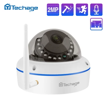 Techage Brezžična IP Kamera 2MP NVR Zaprtih Vandalproof Wifi Kamere, Avdio Snemanje IR-CUT CCTV Kamere za Varnostni Nadzor Kit