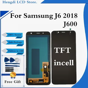 TFT Za Samsung Galaxy J6 2018 J600 J600F J600Y Zaslonu Za SM-J600F J600G J600FN/D Zaslon LCD, Zaslon na Dotik, Računalnike Skupščine