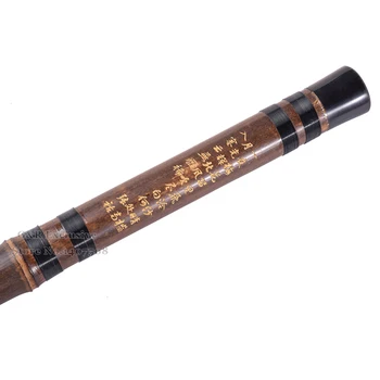 Tradicionalni Kitajski Bambus Flavta Dizi Prečne Flauta Strokovno Veter Glasbila Vijolično Bambu Ročno 5Accessories