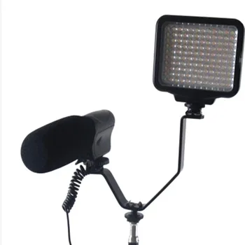 Triple nastavek Proti Gori Flash Nosilec za Video Luči Mikrofoni ali Monitorji na Fotoaparati in video snemalne Kamere