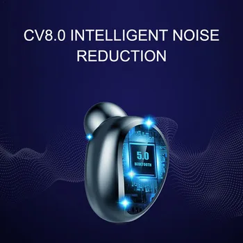 TWS Brezžične Slušalke 9D HiFI Stereo Bluetooth V5.0 Slušalke LED Zaslon 2000mAh Polnjenje Box Vodotesne Slušalke Z Mikrofonom