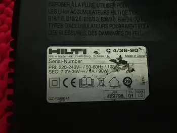 (uporabljajo) originalni Hilti /HILTI C4/36 90 nova litij-polnilnik baterije 14,4 v-36v, 220V vhod.