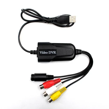 USB 2.0 Easycap o Zajem Videa DVR Kartico Adapter za VHS na DVD Pretvornik za Windows 10/8/7/XP