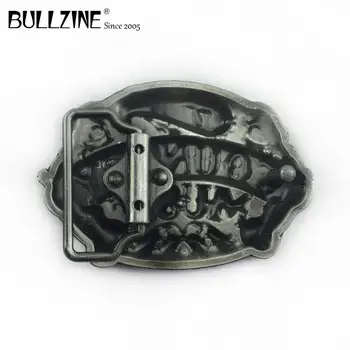 V Bullzine debelo Country glasbe belt sponke z kositrni konča FP-02208 primeren za 4 cm širina pripenjanje na pas