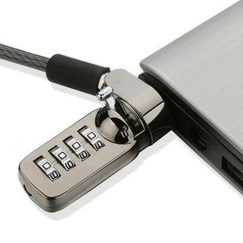 Varnost Proti Kraji Kombinacija Laptop Notebook Varnostno Ključavnico 4-Mestno Geslo Za Zaklepanje