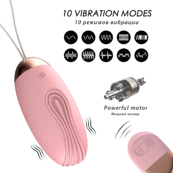 Vibrator Z Daljinskim Upravljalnikom 10 Hitrosti Vibrator Za Klitoris Stimulator Spolnih Vibratorji Vaginalne Masaža Žogo Intimno Kroglice