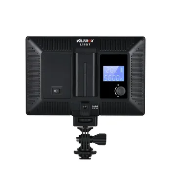 Viltrox L116T Zaslon LCD Bi-Color & Zatemniti Slim DSLR Video LED Luči + Baterije + Polnilec Canon, Nikon Fotoaparat DV Kamere