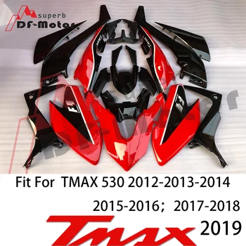 Visoka Kakovost Tmax530 Oklep Komplet za Nadgradnjo Vijaki za Yamaha Tmax 530 2017 2018 2019 Tmax Oklep ABS Plastike Vbrizgavanje rdeča