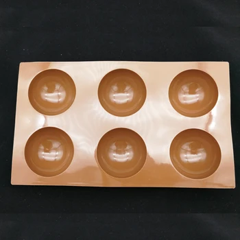 Vroče 6 Lukenj Semi-polkrožno Silikonski Torto Plesni 3D Fondat Čokoladno Milo Plesni DIY Peko Torta Dekoraterstvo Orodja Silikonski kalup