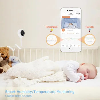 Wdskivi Prikaz Temperature In Vlažnosti 1080p Zaprtih prostorih Doma Mini IP Kamera Brezžična WiFi Varnostne Kamere CCTV Kamere Baby Monitor