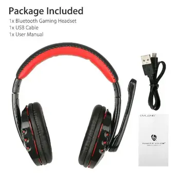 Wireless Gaming Slušalke Z Mikrofonom 3,5 mm Gaming Slušalke LED Stereo Slušalke Z Mikrofonom Za PC, Xbox Eno PS4 Prenosne Avdio Video