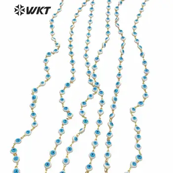 WT-RBC182 Debelo 5 metrov visoke kakovosti kapljico olja, smole oči ženske venec verige za ogrlico nakit ugotovitve DIY