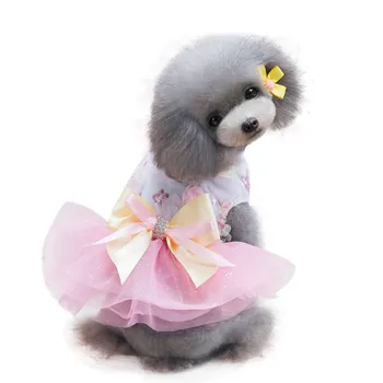 XS/S/M/L/XL Ljubek Pes Oblačiti Oblačila Kuža Mrežo Krilo Cvetlični Oblačila za Majhne, Srednje hišni Ljubljenčki #02
