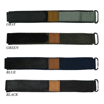 YQI 18 mm 20 mm Najlon Watch Trak Črna Modra Siva Watch Band Šport Watchband za Moški Ženska Ure za Uro Kavljem in Zanke