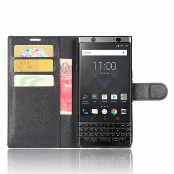 Za BlackBerry Keyone Primeru Zajema BlackBerry Keyone Usnja Flip Denarnice Silikonsko Ohišje Za BlackBerry Keyone DTEK70 Primeru Telefon