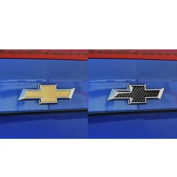 Za Chevrolet Camaro 2016 2017 2018 2019 Spredaj Nazaj Trunk Logotip Nalepko Emblem Plošče Pribor za Camaro Ogljikovih Vlaken Notranje zadeve