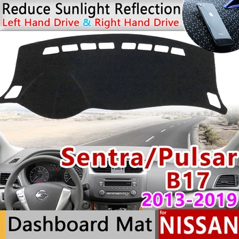 Za Nissan Sentra B17 2013~2019 Pulsar Sylphy Anti-Slip Mat nadzorna plošča Pokrov Pad Dežnik Dashmat Pribor 2016 2017