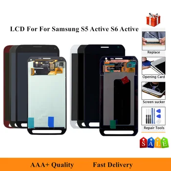 Za Samsung Galaxy S5 Aktivno G870 G870F LCD-Zaslon, Zaslon na Dotik, Računalnike Zbora Za Samsung S6 Aktivno G890 LCD Zamenjava