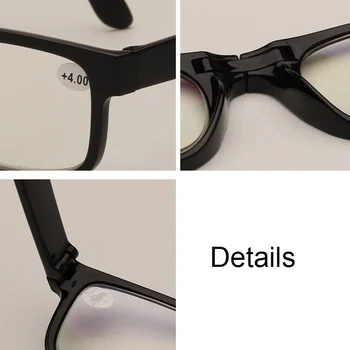 Zložljivi Obravnavi Očala Zložljive Presbyopia Očala Moški Ženske Letnik Računalnik Očala z ohišjem, ki je 1.0 1.5 2.0 2.5 3.0 3.5 4.0