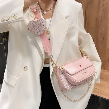 Znane blagovne znamke mahjong vrečko crossbody torba 3 v 1 luksuzni torbici PU usnje tote vrečke moda štruce vrečko za ženske do leta 2020
