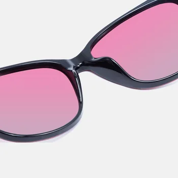 ZUEE Nov Modni Mačka Oči, sončna Očala polaroid Ženske Bele Prevelik Okvir Gradient sončna Očala Vožnje UV400 Modni Očala