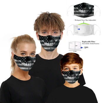 Zunanji Moda PM2.5 Usta Masko Proti Prahu za boj Proti Onesnaževanju Masko oglje Filtrom Respirator Usta-žarilna za Moške, Ženske