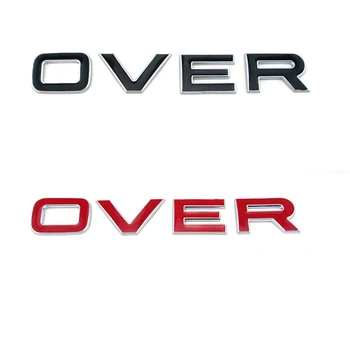Črke Emblem Značko za Range Rover OVERFINCH Avto Styling Uspela Kapuco Zadaj Prtljažnik Spodnji Odbijač Nalepke Chrome Črnega Ogljika