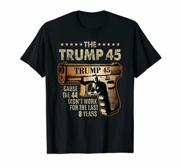 Črna Adut 45 Večja Od 44 Pištolo Pravice, 2. Sprememba Tshirt Zda 100 Bombaž Odraslih Priložnostne Tee Majica