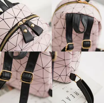 Ženske nahrbtnik moda mini torba diamantno obliko PU usnja, šolske torbe canta torba