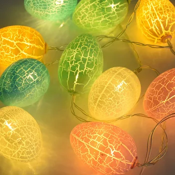 1,5 M, 10 LED Vesel Velikonočni Okraski Sijoče Jajca, Zajec, ki je Niz Lahkih Pravljice Niz Za Okras Doma na Prostem, v Zaprtih prostorih Visi Svetilka