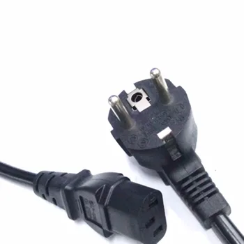 1,5 m IEC C13 grelnik vode, da Evropski 2 pin Krog AC EU Priključite Napajalni Kabel Vodi Kabel PC