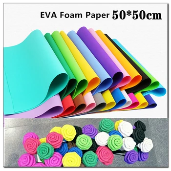 1,5 mm Debele DIY EVA Pena List Papirja Paket Ročno Goba Scrapbooking Obrti Za Rože Ozadju