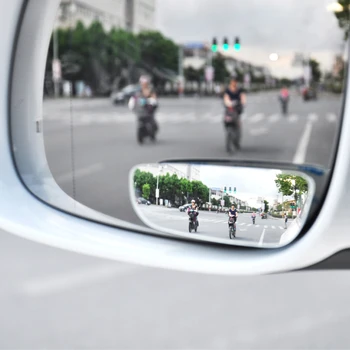 1 Par Avto Ogledala Auto Varnost Blind Spot Ogledalo Vrtljiv 360-Stopinjski Nastavljiv širokokotni Konveksno Ogledalo za parkiranje