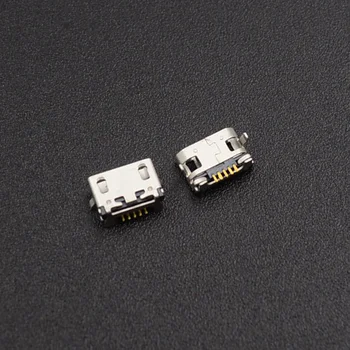 100 kozarcev Mikro USB Priključek Priključek Ženski 5 Pin priključek za polnilnik za Lenovo A10-70 A370E A3000 A3000H A5000 A7600 A7600H S910 S930