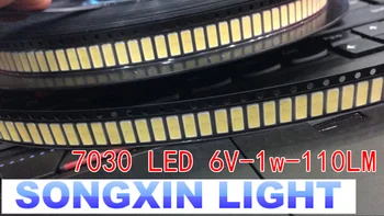 100 kozarcev ZA LG Innotek LED LED Osvetlitvijo 1W 7030 6V Cool white TV Aplikacijo smd 7030 led hladno bel 100-110lm 7.0*3.0*0.8 mm