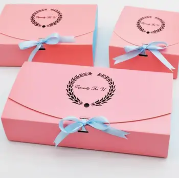 10pcs/veliko Papir roza škatle, zaboji za čokolade ,pink cupcake torto polje , darilo kartonske škatle