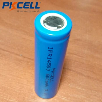 16pcs PKCELL IFR14500 Lifepo4 AA Polnilna Litij-ionska Baterija 3.2 V 600MAH za Sončne Svetlobe Vrtne Luči