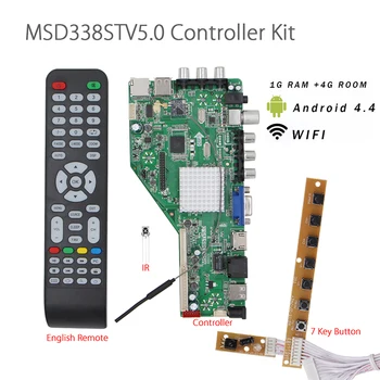 1G RAM-A + 4G SOBA MSD338STV5.0 Smart Wireless Network TV Voznik Odbor Univerzalno LCD LED Krmilnik Odbor Za Android WI-FI ATV
