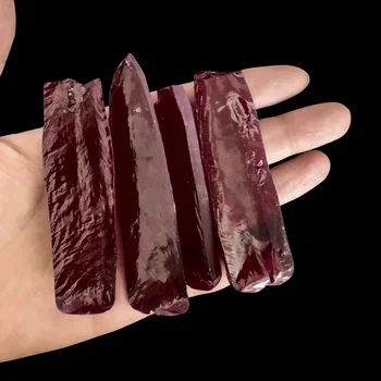 1PC Lab Ruby Laboratorij Korund Materiala Gemstone Nerezane Rubinasto Rdeče Raw Grobo Gemstone za Nakit, Izdelava Zbirateljskih