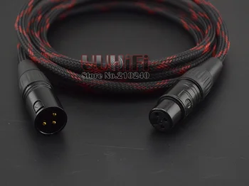 1PCS HIFI 3 Pin XLR, da XLR Moški-Memale Audio Kabel / Canare kabel za Ojačevalec DAC AMP / DIY 0,5 M - 5M