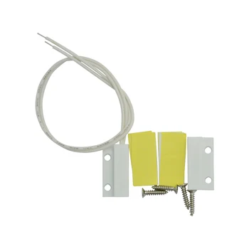 (20 KOS), Bela Barva Plastične Žice Vrata kontaktni senzor Magnet stikalo za vrata, okna alarmni sistem proti vsiljivec Magnetni Senzor
