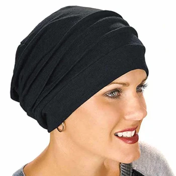 2020 Elastično Bombažne Turban Klobuk Barva Ženske Headscarf Pokrova Notranje Hijabs Skp Muslimanski vodja obloge femme Ovijte Glavo kemo klobuk