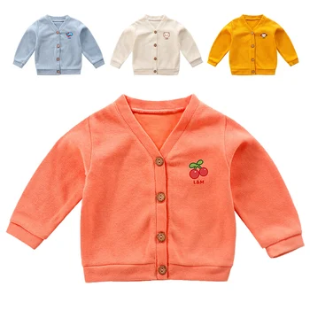 2020 Nove Jesensko Zimske Otroci Puloverji za Fante, Dekleta Visoke Kakovosti Pletene Cardigan Baby Otrok Priložnostne Oblačila Outwear