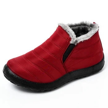 2020 Novi Moški Škornji Moda Zimski Škornji Za Moške Krzno, Pozimi Sneg Škornji Plišastih Mans Obutev, Topla Nepremočljiva Moški Čevlji Plus Velikost