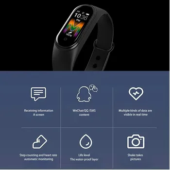 2020 za Pametno Gledati M5 Moških Bluetooth športen Bedeti Manšeta Fitnes Tracker Ženske Smartwatches Zapestnica Smartband za Ios Andriod