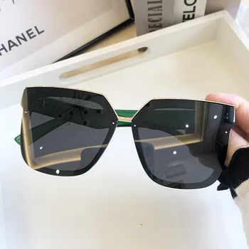 2021 Moda Kvadratnih Velik Okvir sončna Očala Ženske Moški Luksuzne blagovne Znamke Oblikovalec sončna Očala Letnik Prevelik Unisex UV400 na Prostem