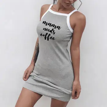 2021 Nova Moda Mama Šef Tiskanja Dress Vintage Oblačila Maxi Plaži Flamingo Boho