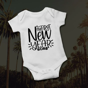 2021 Prihajajoče Novo Leto Baby Romper 2021 Kratka sleeved Romper Baby Poletna Obleka, Romper Jumpsuit 0-24M Fantje Oblačila